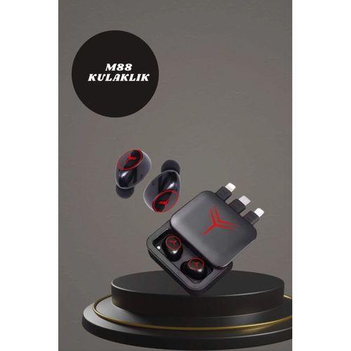 Dijital Göstergeli Powerbank Kablosuz Kulaklık Ve 7 Kordonlu Yeni Nesil Akıllı Saat Dokunmatik Kontrol