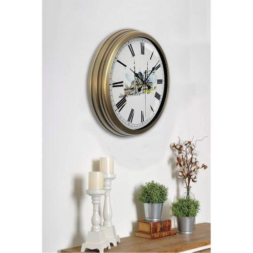 40 Cm Eskitme Metal Yeni Cami Duvar Saati