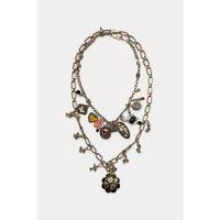 2'li Uçlu Kolye Kolye - Altın