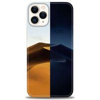iPhone 12 Pro Max Kılıf HD Baskılı Kılıf - Gece ve Gündüz + Tam Ekran Koruyucu