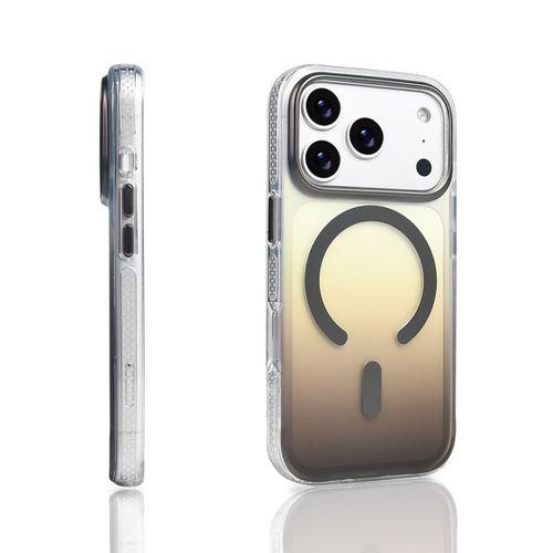 Apple iPhone 17 Pro Kılıf M-safe Şarj Özellikli Transparan Renk Geçişli Zore Toros Kapak