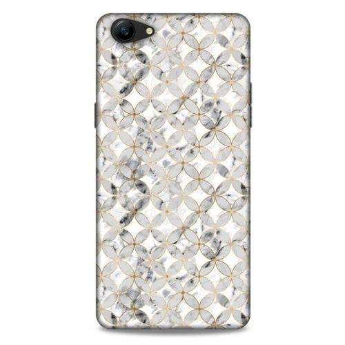 Mermer Desenli (37) Tema Silicone Cover Gümüş Gri Oppo A79 Kılıf
