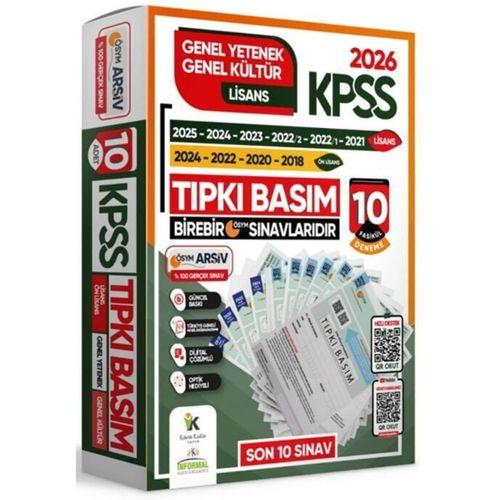2026 KPSS Genel Yetenek Genel Kültür Çıkmış Soru Tıpkı Basım 10lu Deneme Paketi İnformal Yayınları