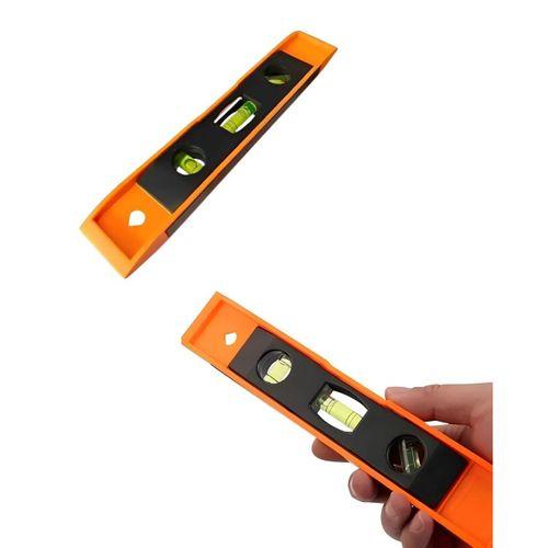 3 Göstergeli Mini Su Terazisi Mıknatıslı Pratik Ölçüm Cihazı