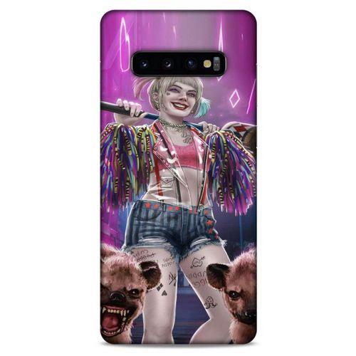Samsung Galaxy S10 Plus Uyumlu Kılıf Harley Quinn (35) Fit Design Kılıf Lavanta pembesi