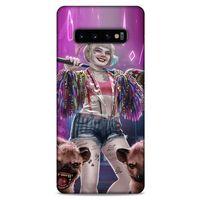 Samsung Galaxy S10 Plus Uyumlu Kılıf Harley Quinn (35) Fit Design Kılıf Lavanta pembesi