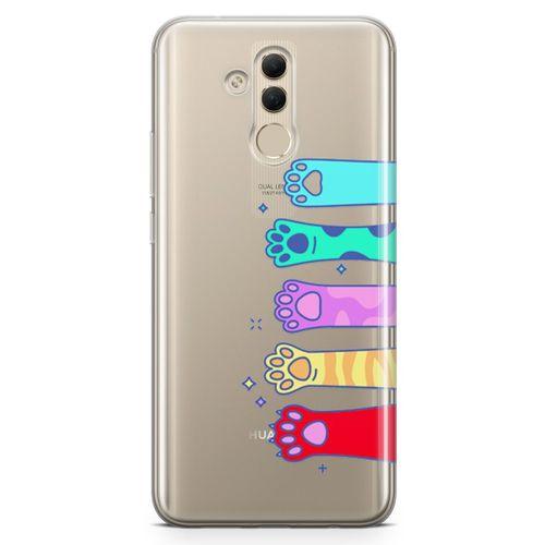 Huawei Mate 20 Lite Kılıf Renkli Patiler Arka Kapak Koruma Desenli Full Koruyucu