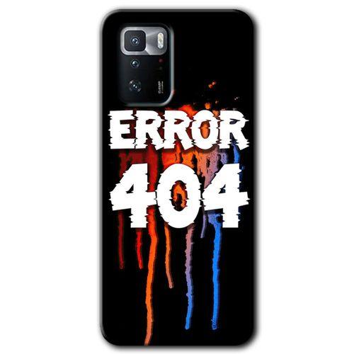 Poco x3 GT Kılıf Baskılı Arka Kapak - 404 Error +Tam Ekran Koruyucu