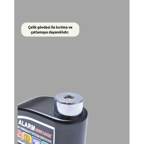 Yüksek Sesli 110db Çelik Disk Kilidi Su Geçirmez