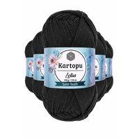 5 Adet Lotus Bikini Büstiyer Bluz Örgü İpi  K940 Siyah