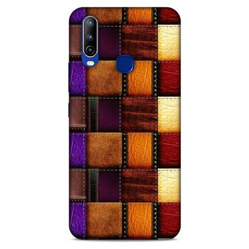 General Mobile GM 10 Kılıf Patchwork (44) Tough Armor Kılıf Mor Kahve