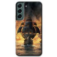 Samsung Galaxy S22 Plus Kılıf HD Desen Baskılı Arka Kapak - Siyah İnci