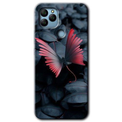 General Mobile GM 22 Plus HD Baskılı Kılıf + 9D Tam Ekran Koruyucu - Dark Butterfly