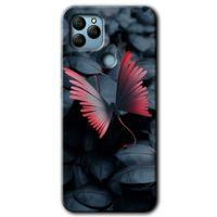 General Mobile GM 22 Plus HD Baskılı Kılıf + 9D Tam Ekran Koruyucu - Dark Butterfly