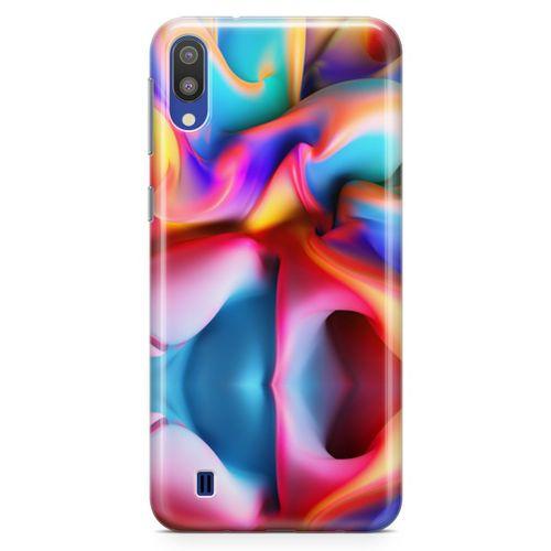 Samsung Galaxy M10 Kılıf Silikon Boya Arka Kapak Koruma Desenli Full Koruyucu