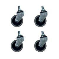 Furç Vidalı Bilyalı Teker - 20x50 - Gri HKS178 - 4 Adet