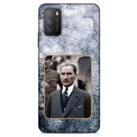Lopard Xiaomi Poco M3 Uyumlu Kılıf Atatürk (32) Soft Silikon Kılıf