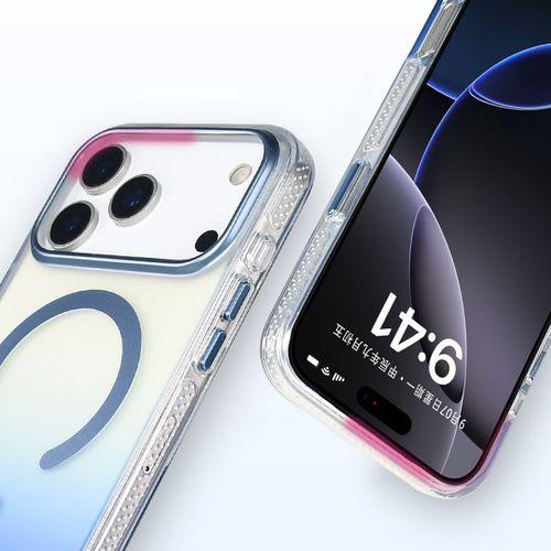 Apple iPhone 17 Pro Max Kılıf M-safe Şarj Özellikli Transparan Renk Geçişli Zore Toros Kapak