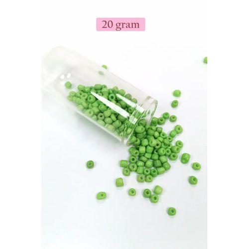 Dökme Cam Kum Boncuk Büyük Boy (6/0) 4 mm - 4 Renk - Toplam 80 Gram - BNC407