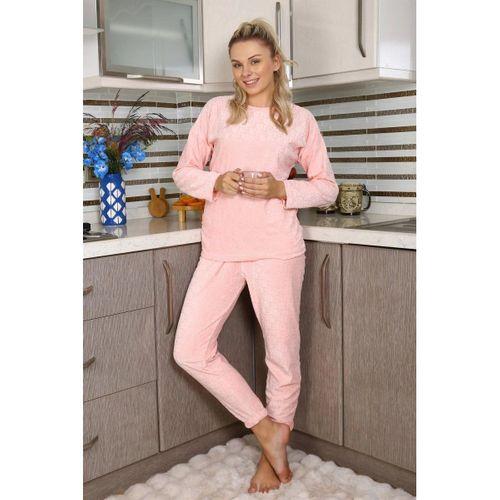 Kadın Kadife Pijama Takım Pembe
