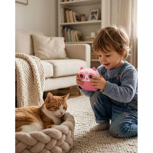 Anında Çıktı Veren Çocuk Kamerası 5 Rulo Kağıt 6 Kalem Setli Eğitici Oyuncak Fotoğraf Makinesi