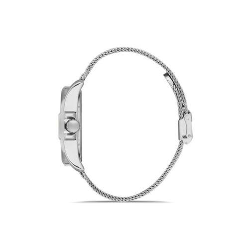 Ferro F11332C-A3 Hasır Çelik Gri Mavi Kadran 43 mm Erkek Kol Saati
