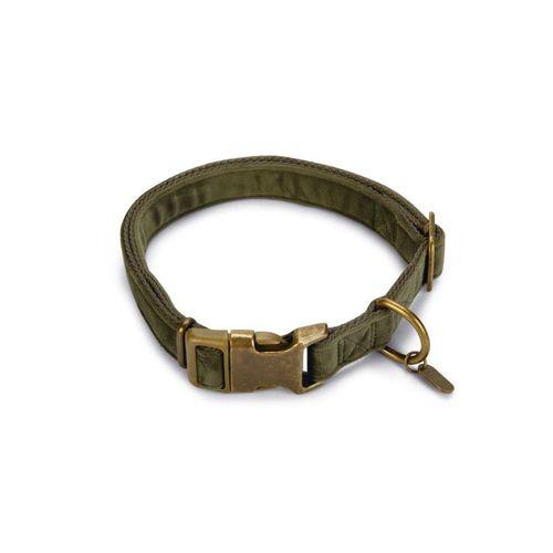 Beeztees DBL Köpek Tasması, Kadife, Nefti, 48-70cm, 25mm