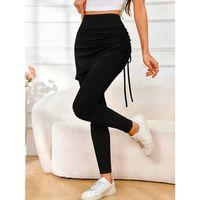 Kadın Yüksek Bel Yandan Büzgülü Alttan Uzun Kaşkorse Tayt Etek