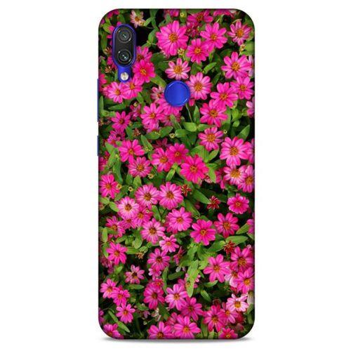 Lopard Xiaomi Redmi Note 7 Pro Uyumlu Kılıf Bahar (40) Fit Silikon Kılıf Koyu Pembe