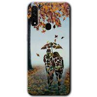 Oppo A31 Kılıf HD Desen Baskılı Arka Kapak - Doğadan Aşk + Kırılmaz Cam