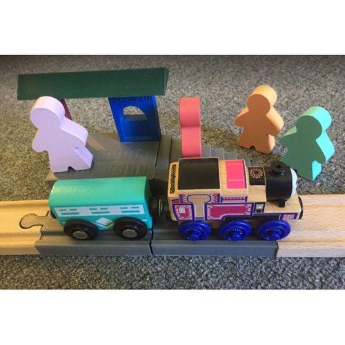 Ahşap Thomas Tank Motor Tren İstasyonu ve Track, IKEA - 5136636