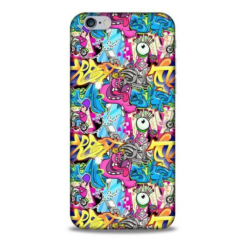 Graffitix (7) Desenli Silikon Kapak Apple Iphone 6S Kılıf
