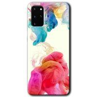 MRCİLETİSİM MRCİLETİSİM Samsung Galaxy S20 Plus Kılıf HD Desen Baskılı Arka Kapak + Temperli Cam - Gökkuşağı Color