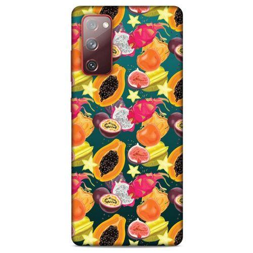 Frutix Meyve Mix 12 Samsung Galaxy S20 Fe Kılıf Desenli Silikon
