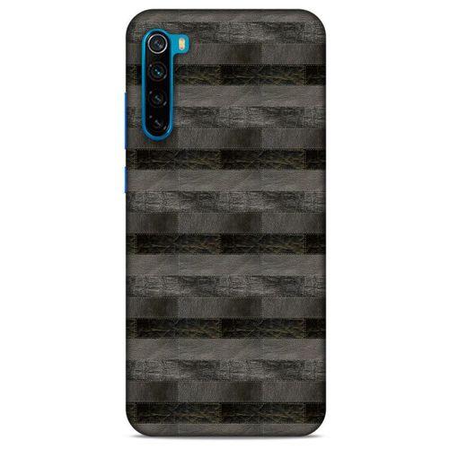 Xiaomi Redmi Note 8T Kılıf Patchwork (23) Ultra Koruma Kılıfı Siyah Gri