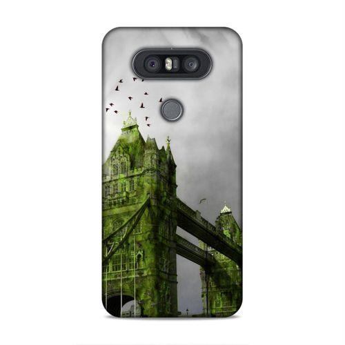 LG Q60 Kılıf İngiltere Tower Bridge Arka Kapak Silikon Koruma Full Koruyucu