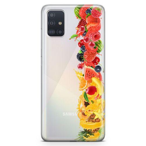 Samsung Galaxy A51 Kılıf Ananas Nar Meyve Arka Kapak Koruma Desenli Full Koruyucu