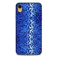 Leopar Lacivert Apple iPhone XR Kılıf