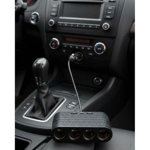 Araçlar İçin 4’lü Çakmak Çoklayıcı Type C Usb Ve Koruma Sistemli