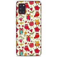 Baykuşlar (29) Desenli Silikon Kapak Telefon Kabı Samsung Galaxy A31 Kılıf