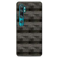 Xiaomi Mi Note 10 Kılıf Patchwork (23) Ultra Koruma Kılıfı Siyah Gri