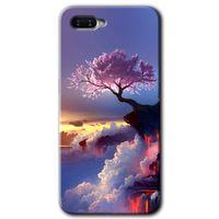 Oppo Rx 17 Neo Kılıf HD Desen Baskılı Arka Kapak - Wash Red Wall