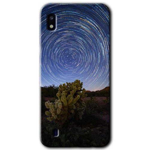 Potkal Hediye Fabrikası Samsung Galaxy A10 HD Baskılı Kılıf + 9D Tam Ekran Koruyucu - Eclipse Sky