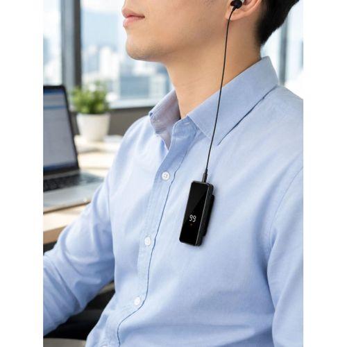 Klipsli Bluetooth Kulaklık Kısa Kablolu Tek Kulaklık Taşınabilir Günlük Kullanım