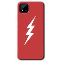 Realme C11 Kılıf HD Desen Baskılı Arka Kapak + Temperli Cam - Flash Logo