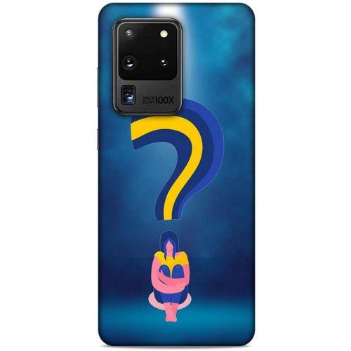 Samsung Galaxy S20 Ultra Kılıf Depresyon (12) Koruyucu Silikon Kırmızı Bordo