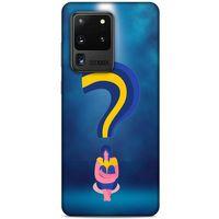 Samsung Galaxy S20 Ultra Kılıf Depresyon (12) Koruyucu Silikon Kırmızı Bordo