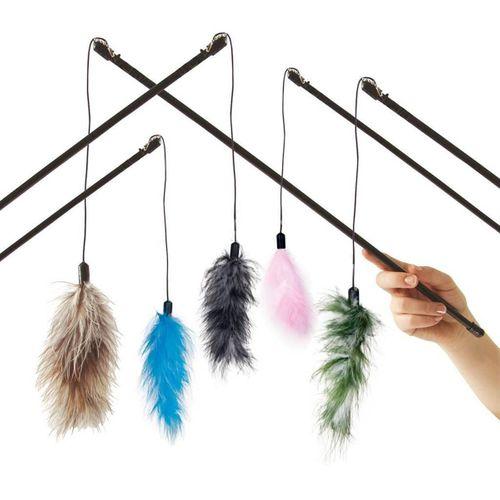 Karlıe Tüylü Kedi Oltası 60cm