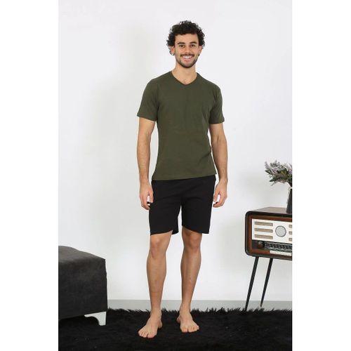 Erkek Penye Haki 3'lü Pijama Takımı