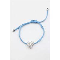 Kalp İp Bileklik - Turkuaz